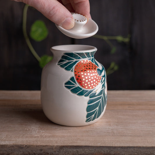 Clementine Lidded Jar