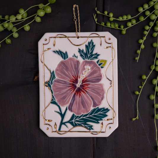 Small Hibiscus Wall Hanging