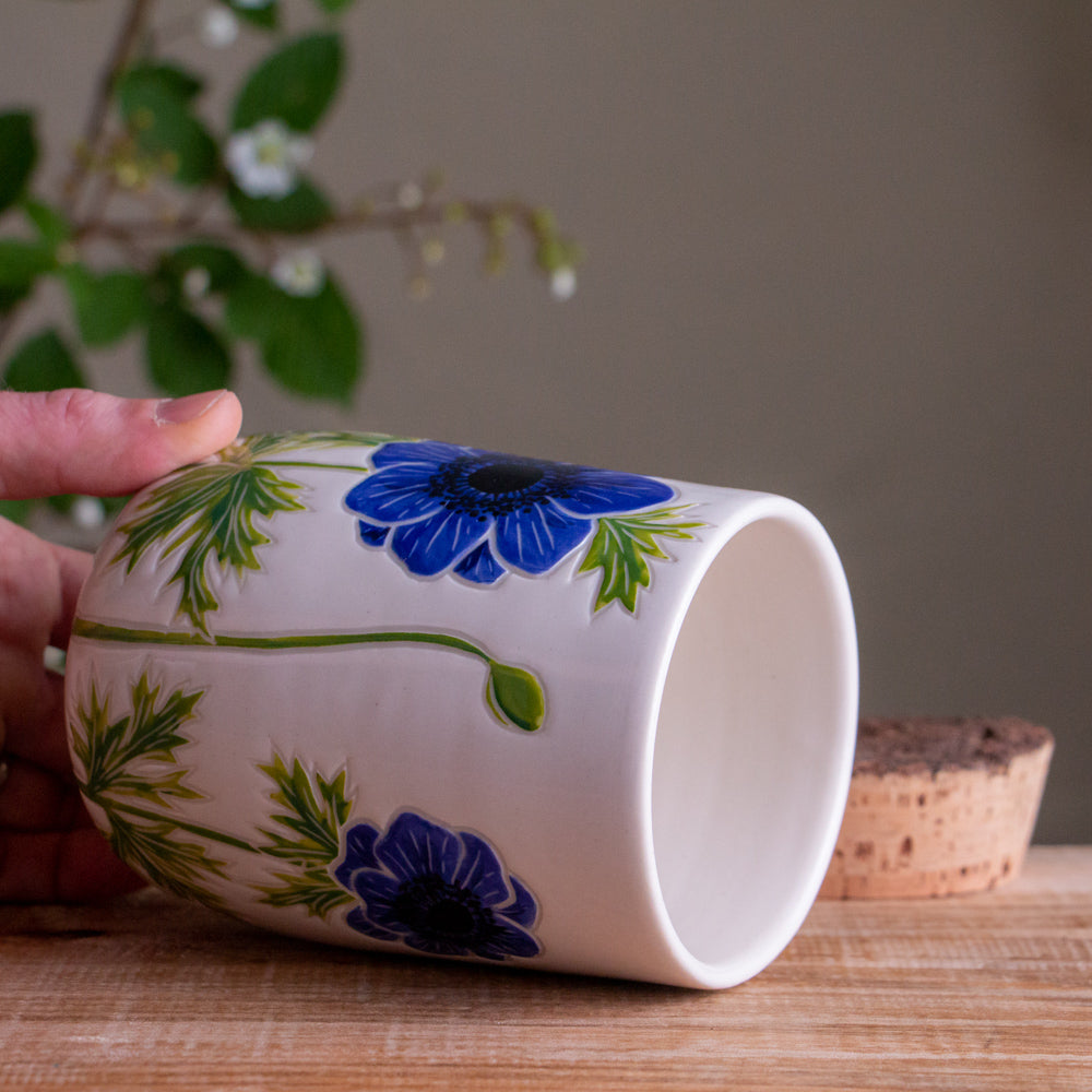 Anemone Short Corked Jar / Canister