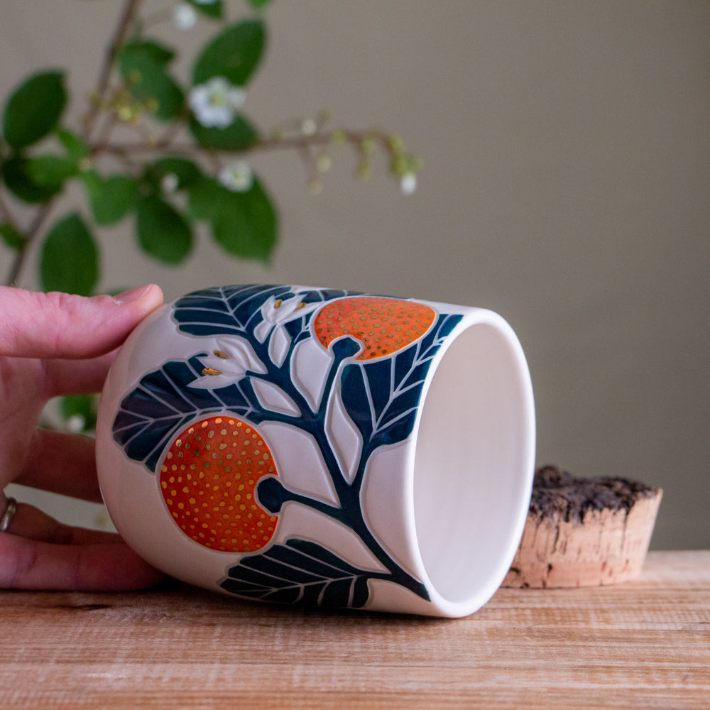 Clementine Short Corked Jar / Canister