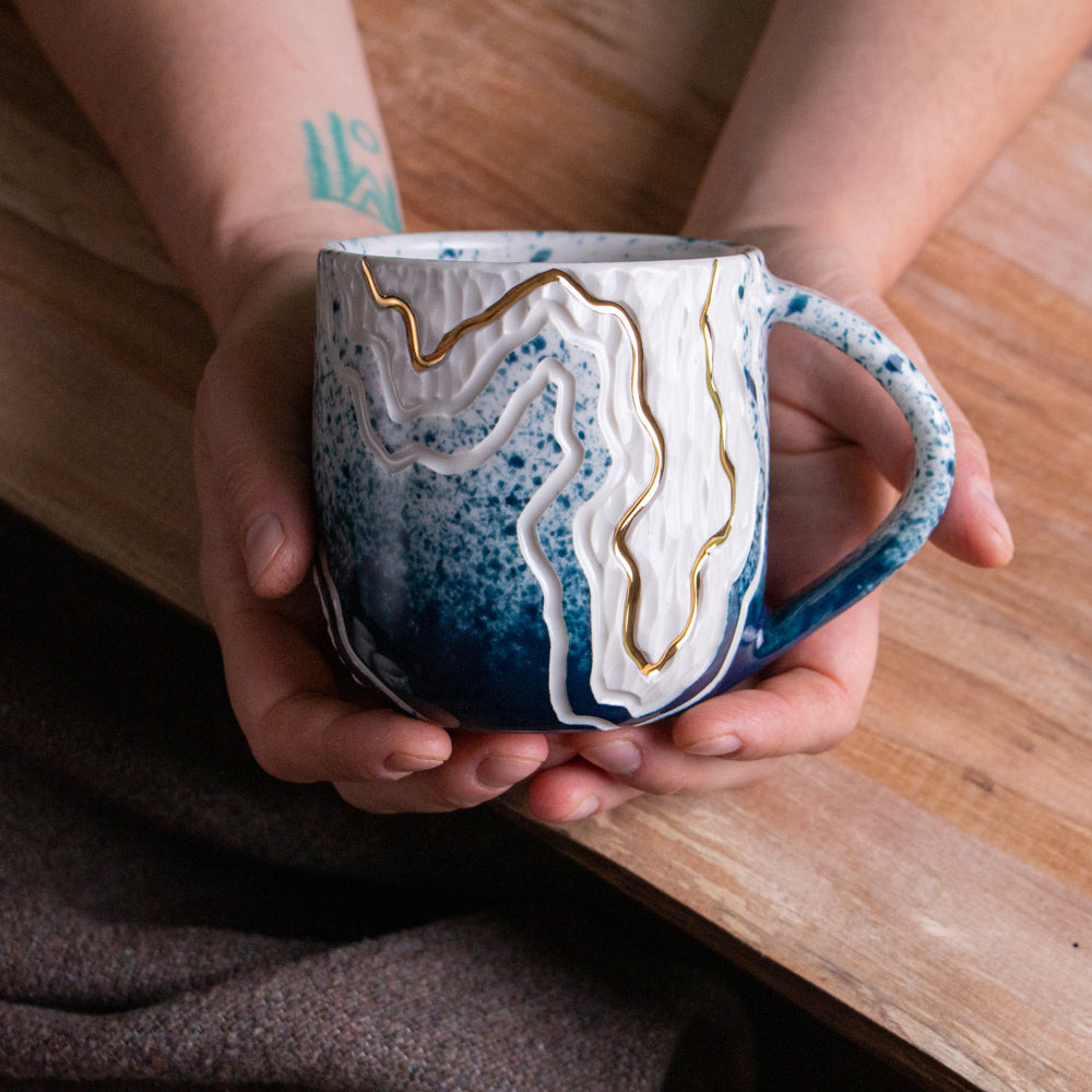Teal Fade Trail Mug