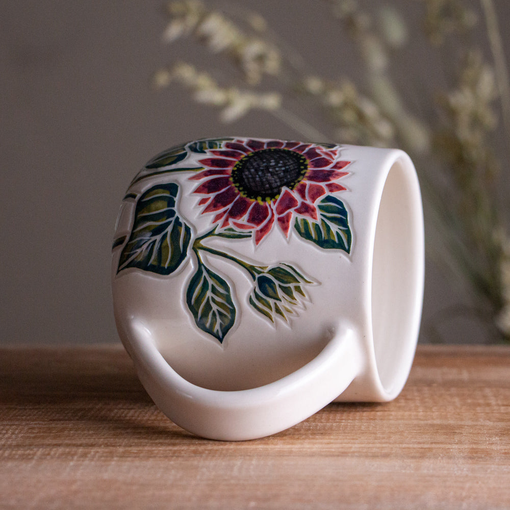 Dark Sunflower Mug 16oz