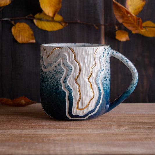 Teal Fade Trail Mug 14-15oz