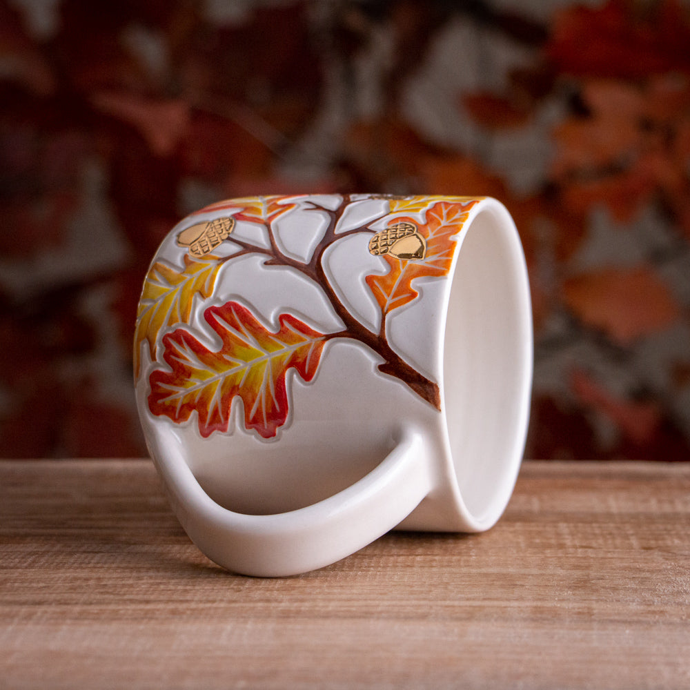 Autumn Oak Branch Mug