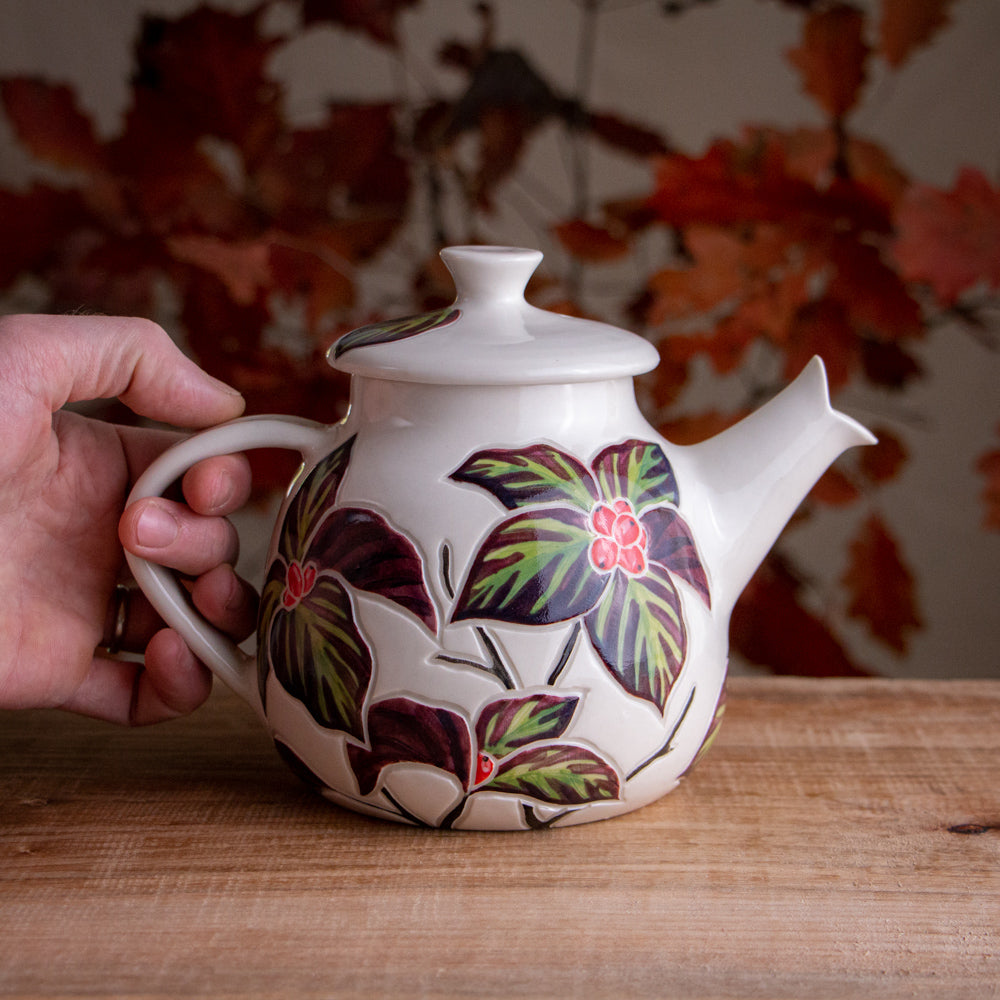 Autumn Dogwood Teapot