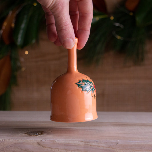 Holly Sprig Holiday Bell