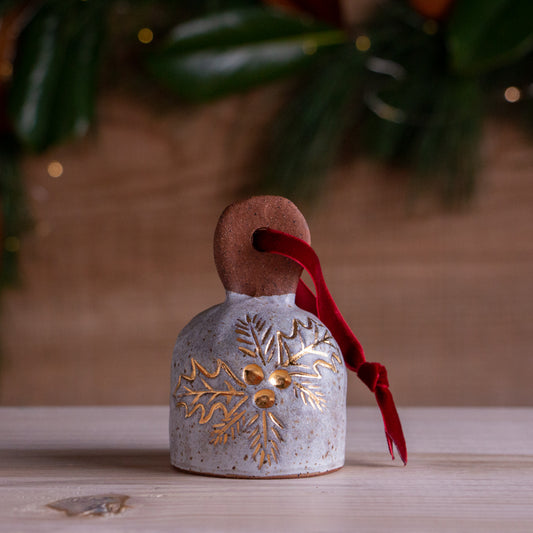 Stoneware Holly Ornamental Bell
