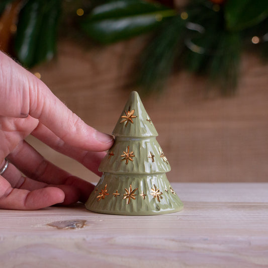 Small Green Star Christmas Tree