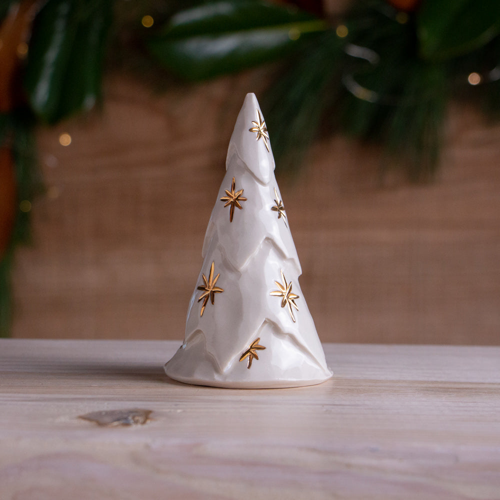Small Gold Star Christmas Tree
