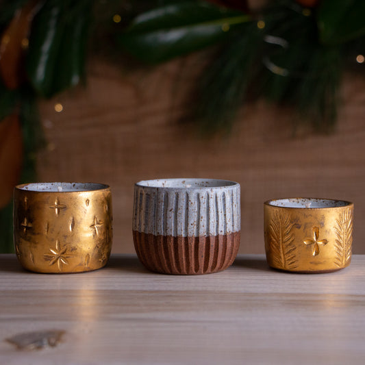 Tea Light Golden Table Set #2