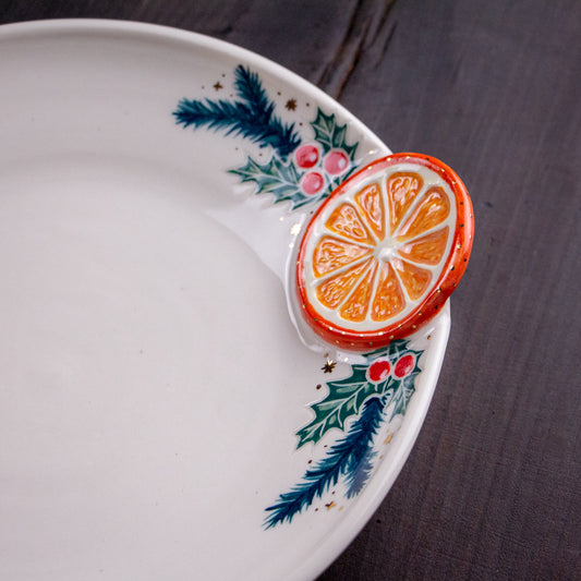 Orange Slice Holiday Plate