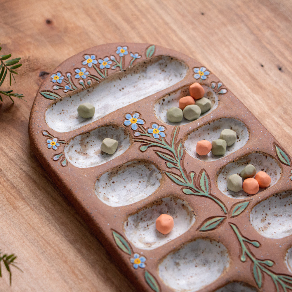 Forget Me Not Mancala Game Board