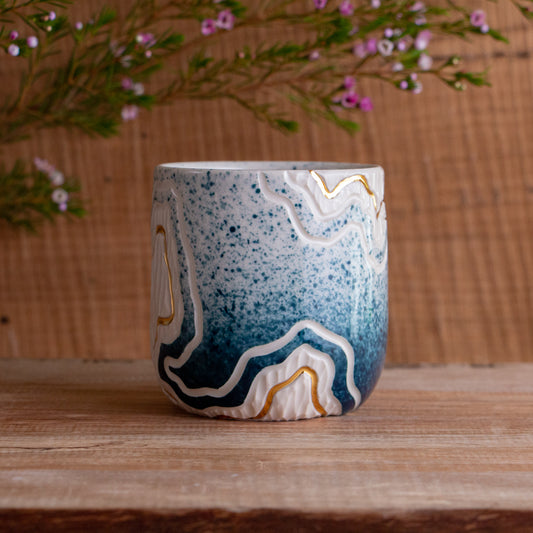 Teal Fade Trail Mug 14-15oz