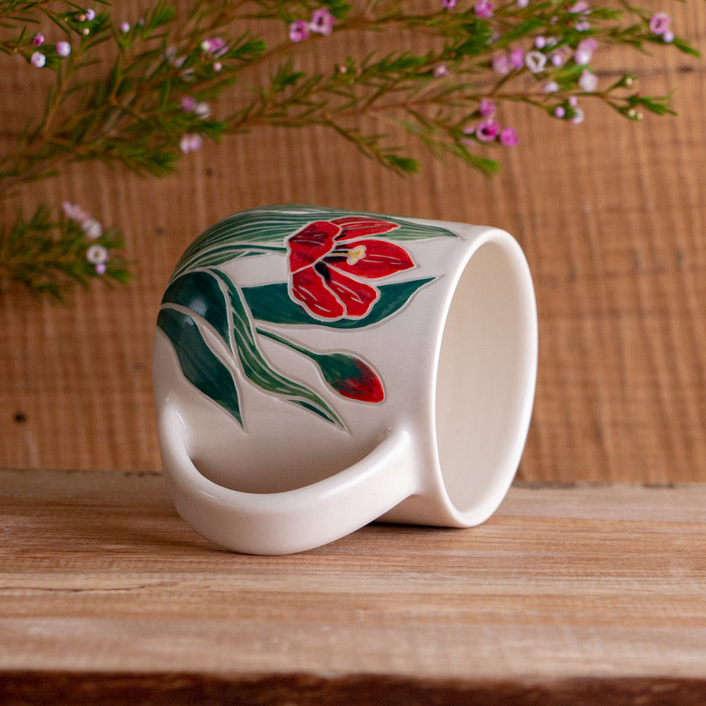 Red Tulip Mug 14-15oz