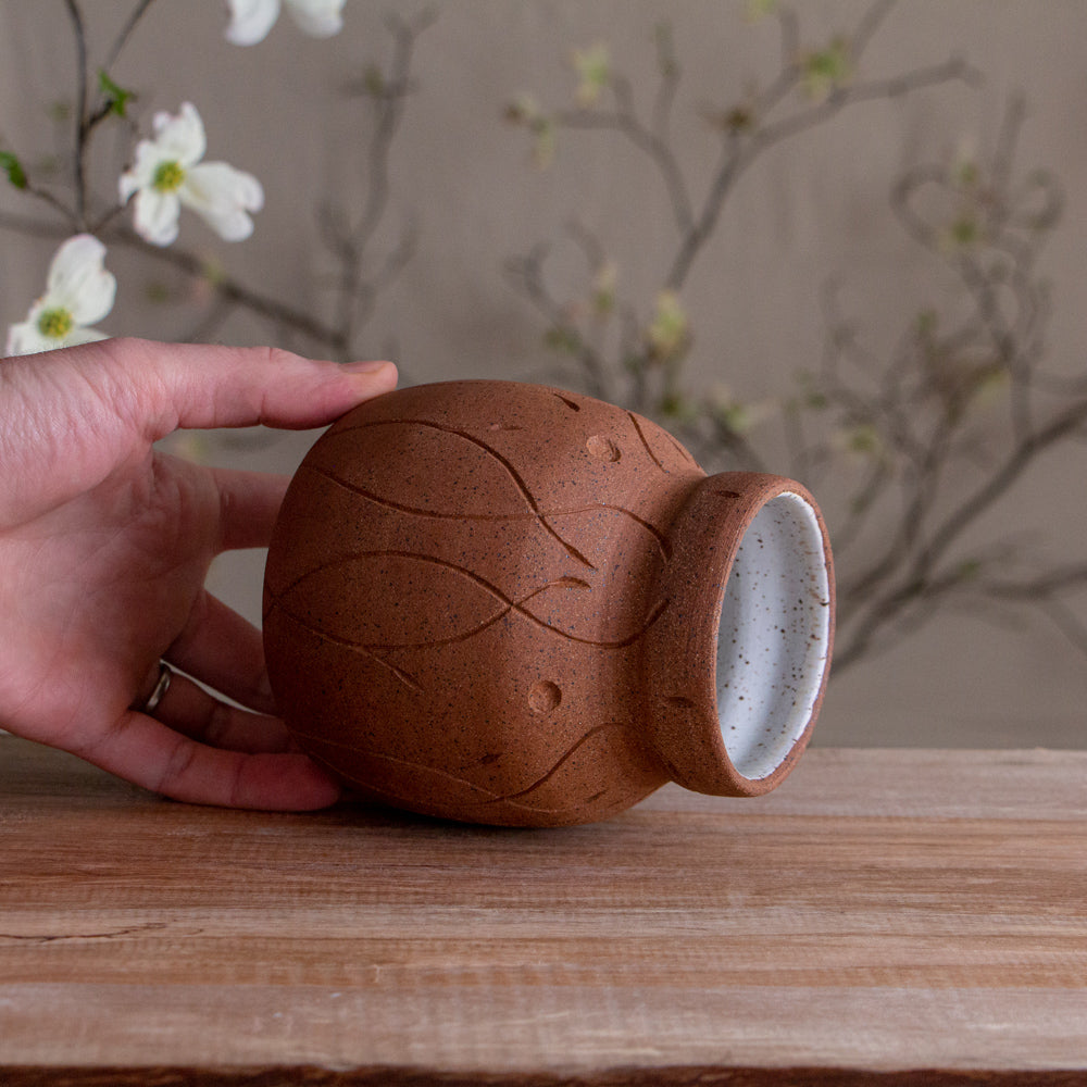 Stoneware Cottage Vase