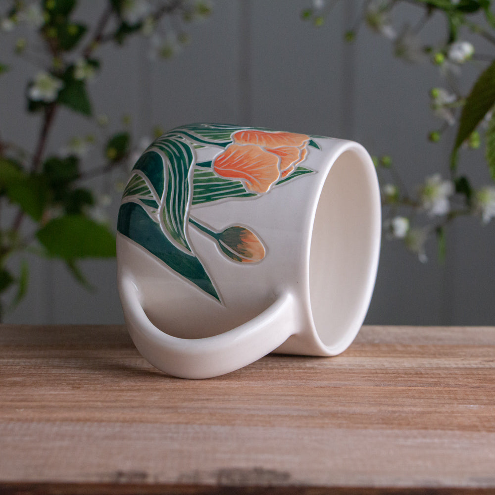 Peach Tulip Mug