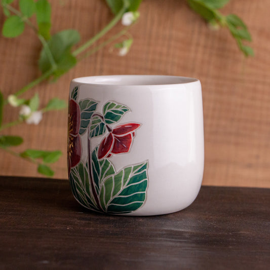 "Anna's Red" Hellebore Mug