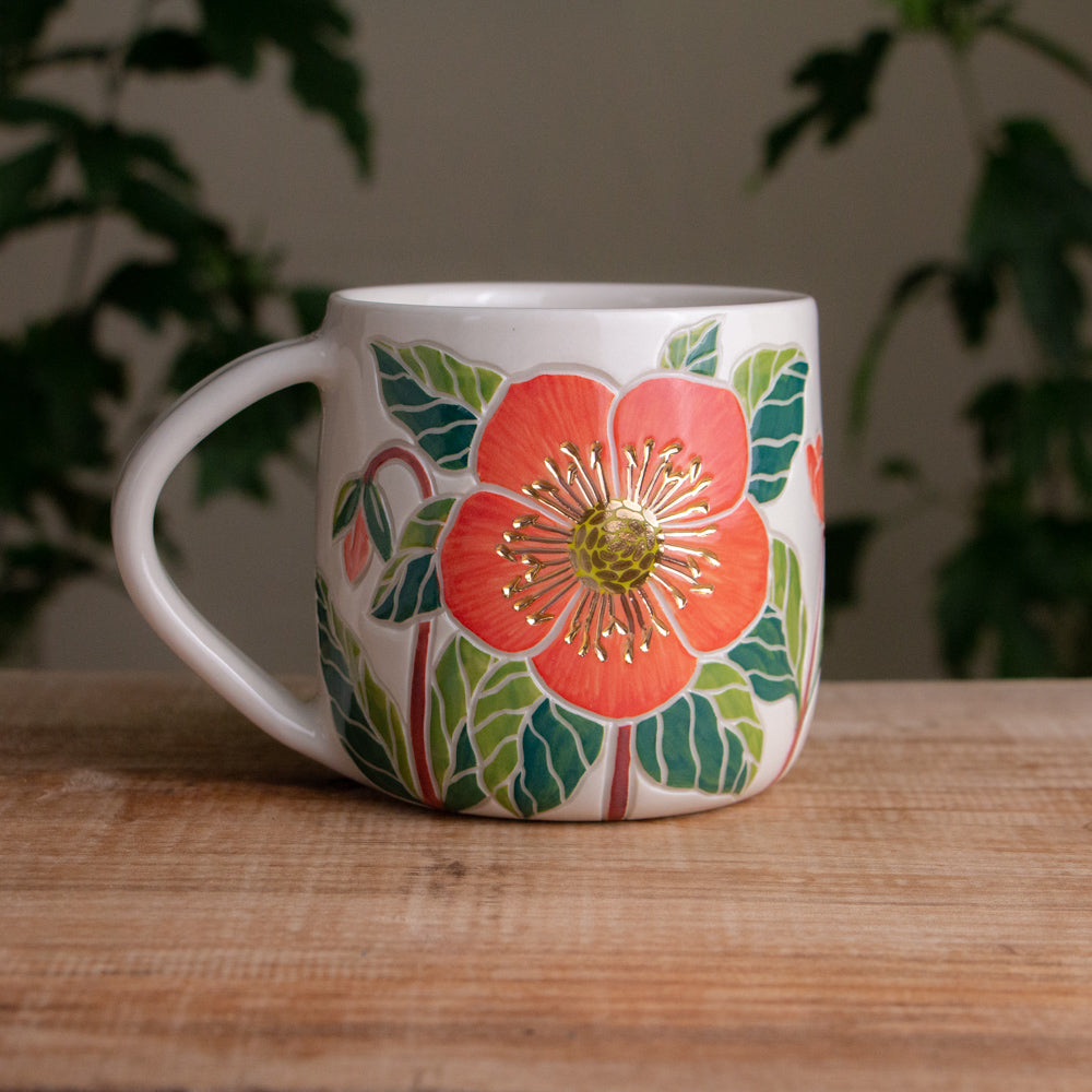 Pink Hellebore Mug