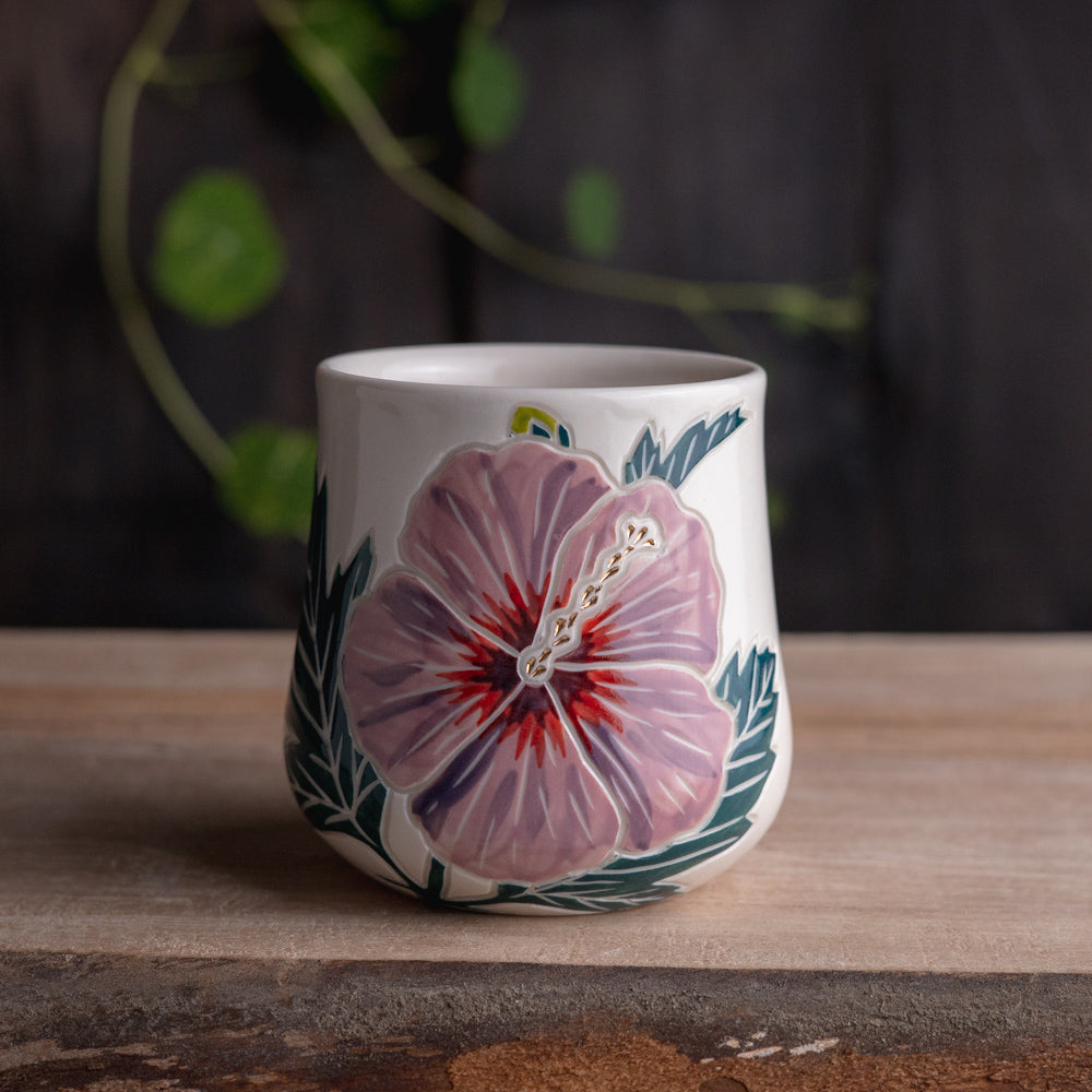 Purple Hibiscus Tumbler