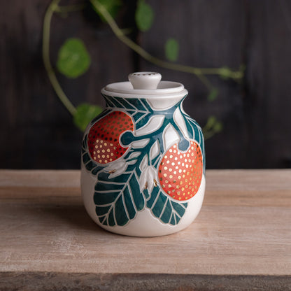 Clementine Lidded Jar