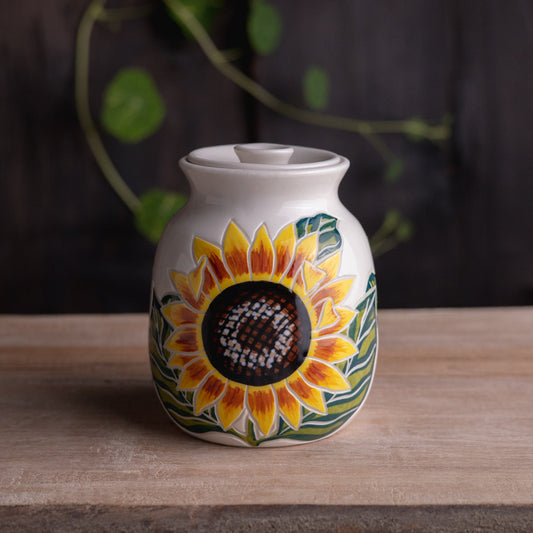 Sunflower Lidded Jar