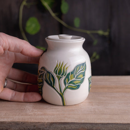 Sunflower Lidded Jar