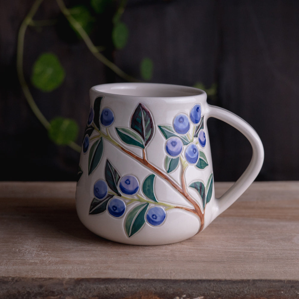 Blueberry Wrap-Around Mug #1 [18oz]
