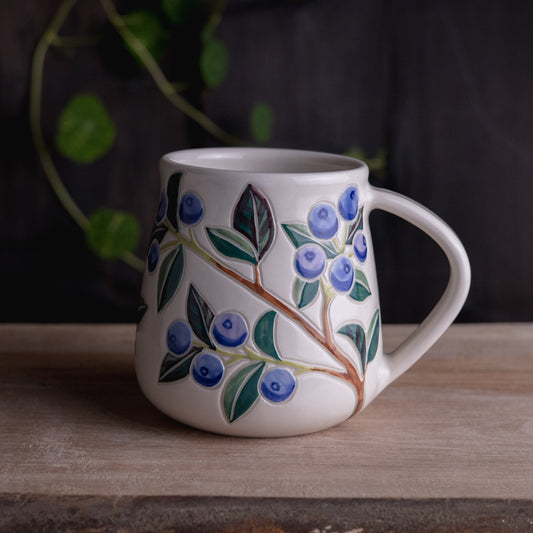 Blueberry Wrap-Around Mug #1 [18oz]