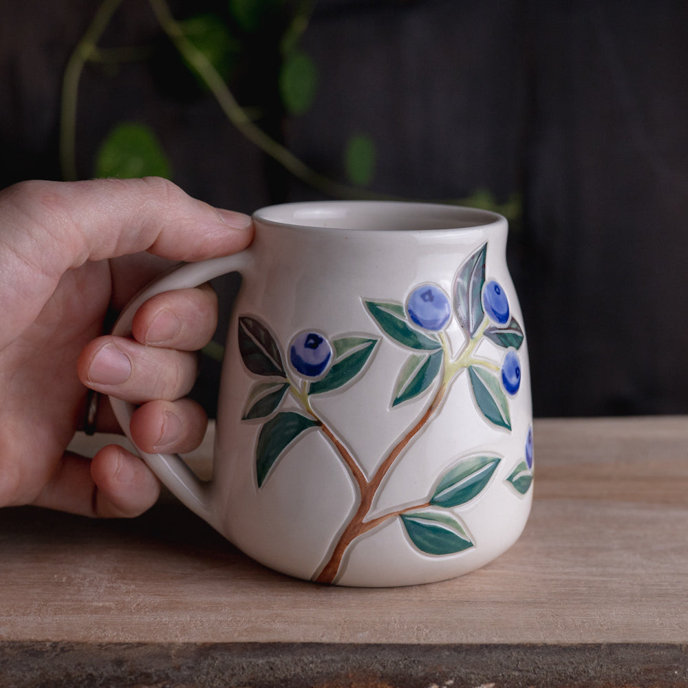 Blueberry Wrap-Around Mug #4 [17oz]
