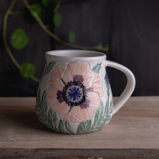 Poppy Wrap-Around Mug #1 [18oz]