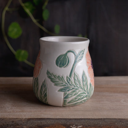 Poppy Wrap-Around Mug #4 [18oz]