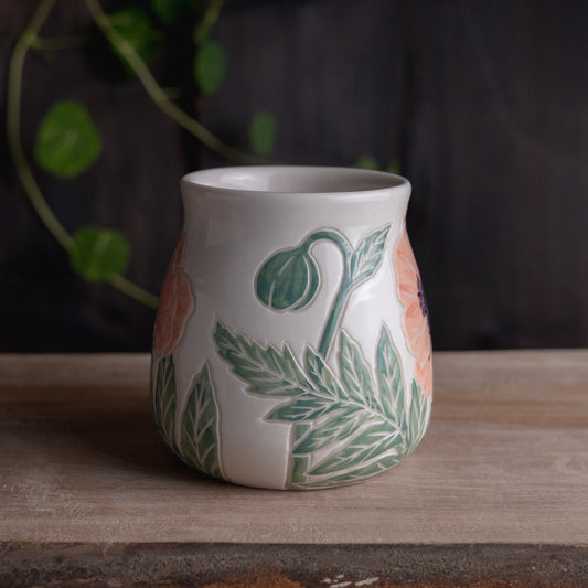 Poppy Wrap-Around Mug #4 [18oz]