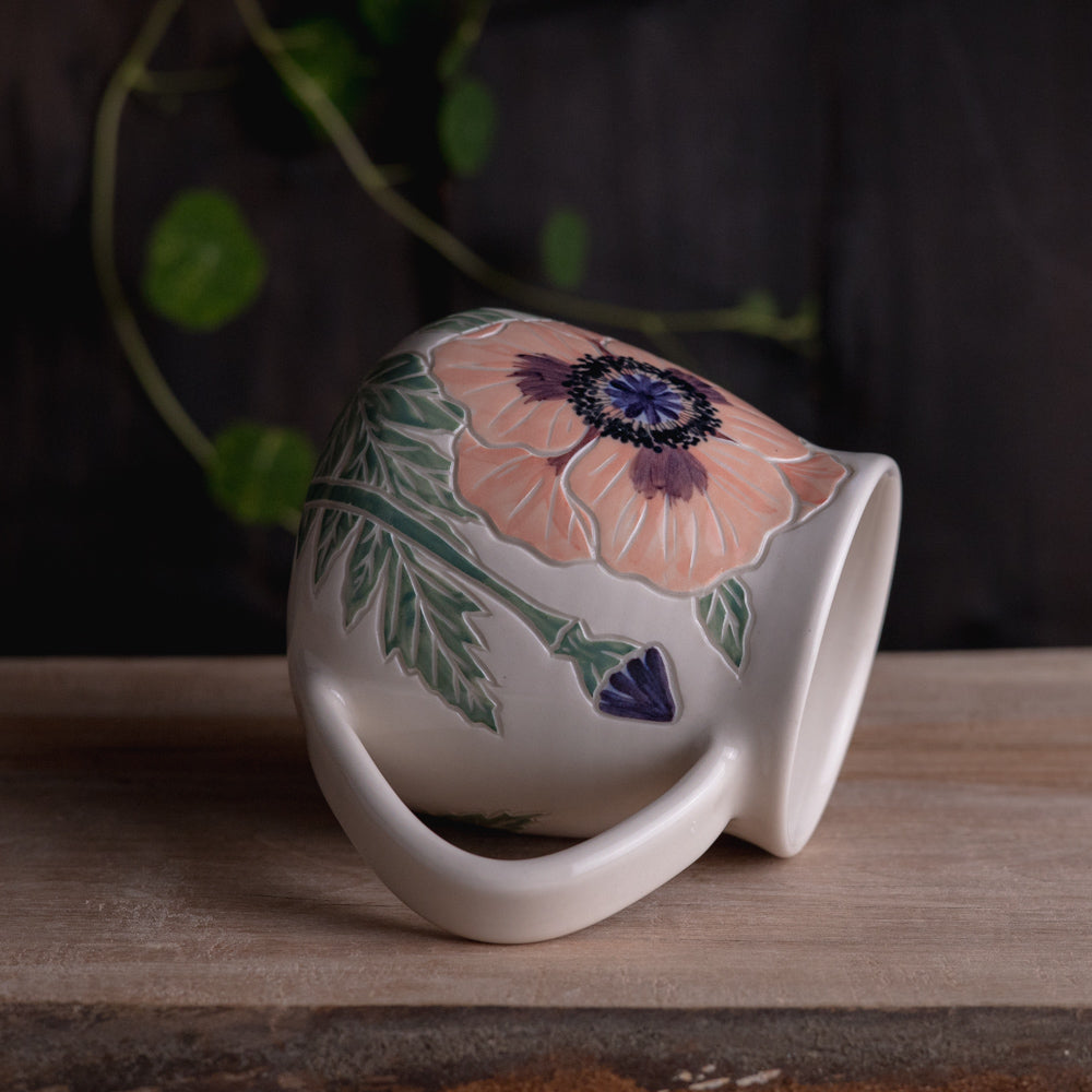 Poppy Wrap-Around Mug #4 [18oz]