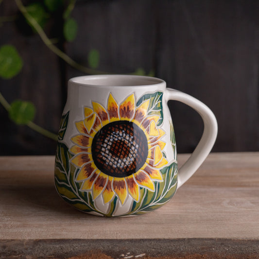 Sunflower Wrap-Around Mug #1 [17oz]