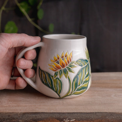 Sunflower Wrap-Around Mug #1 [17oz]