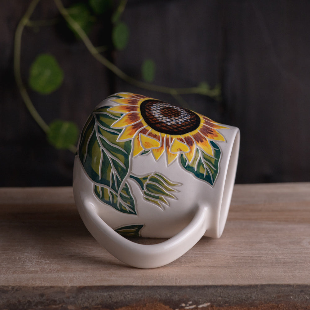 Sunflower Wrap-Around Mug #1 [17oz]