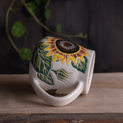Sunflower Wrap-Around Mug #1 [17oz]