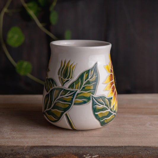 Sunflower Wrap-Around Mug #2 [19oz]