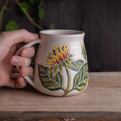 Sunflower Wrap-Around Mug #2 [19oz]