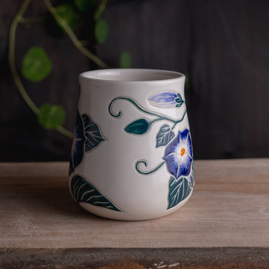 Morning Glory Wrap-Around Mug #1 [18oz]