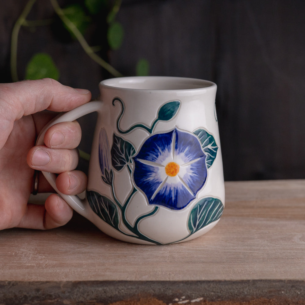 Morning Glory Wrap-Around Mug #1 [18oz]