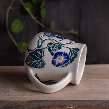 Morning Glory Wrap-Around Mug #1 [18oz]