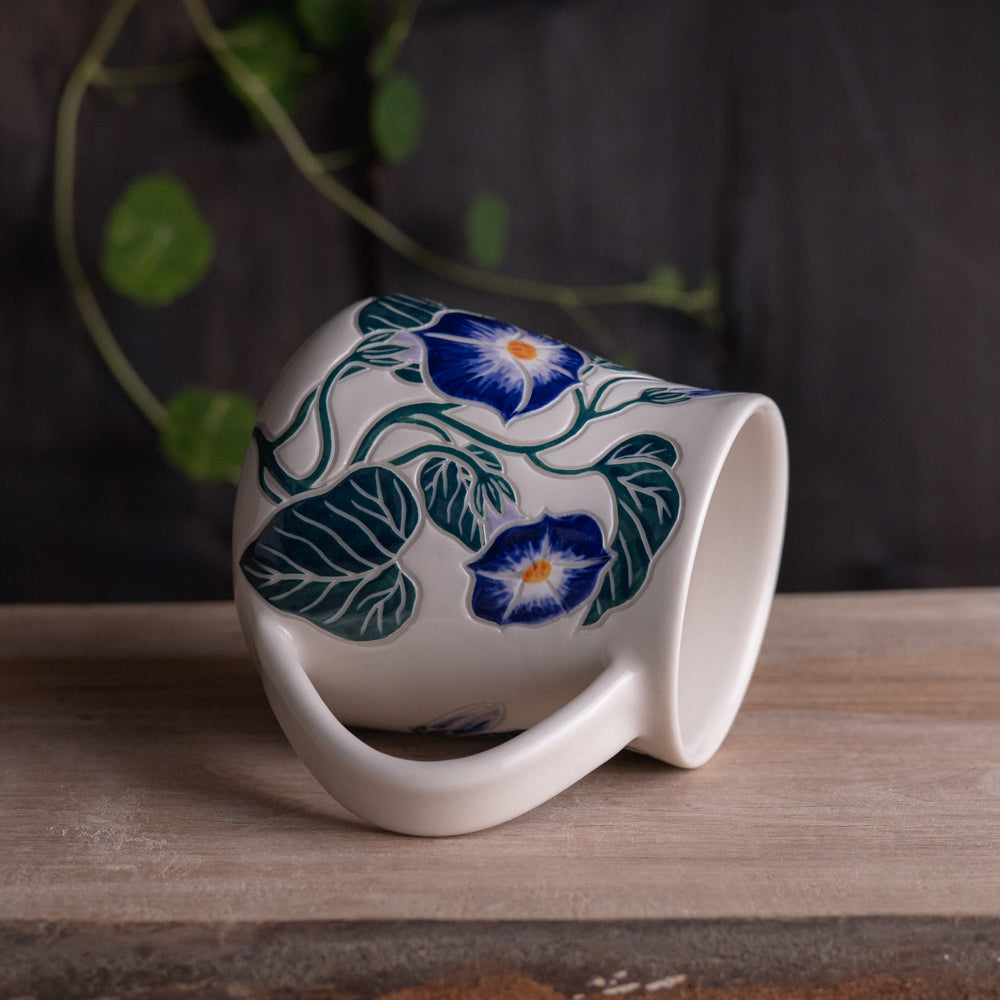 Morning Glory Wrap-Around Mug #2 [16oz]