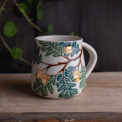 Oak Branch Wrap-Around Mug #1 [17oz]