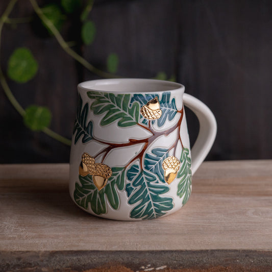 Oak Branch Wrap-Around Mug #1 [17oz]