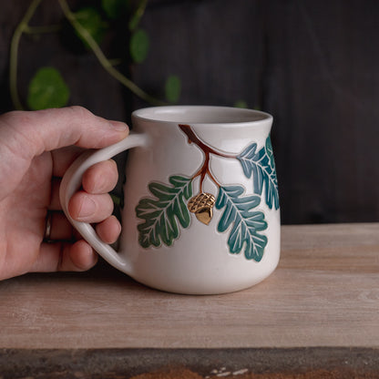 Oak Branch Wrap-Around Mug #1 [17oz]
