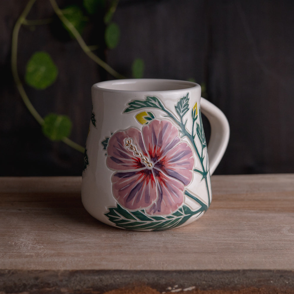 Hibiscus Wrap-Around Mug #1 [17oz]