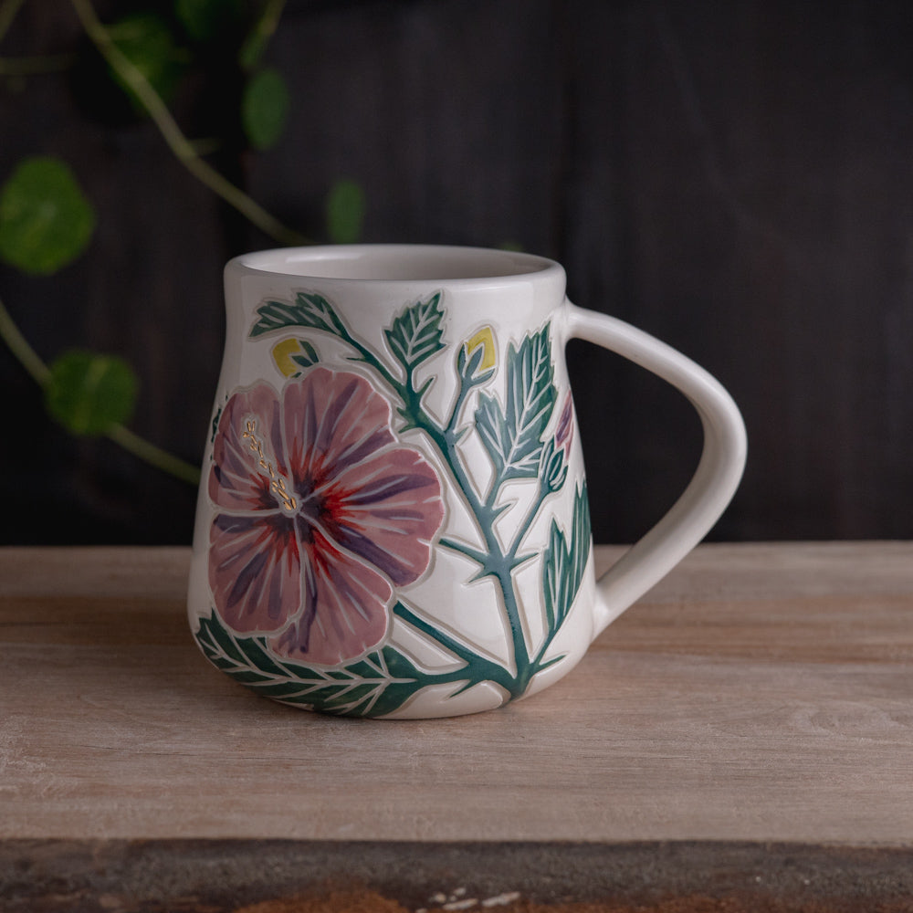 Hibiscus Wrap-Around Mug #1 [17oz]