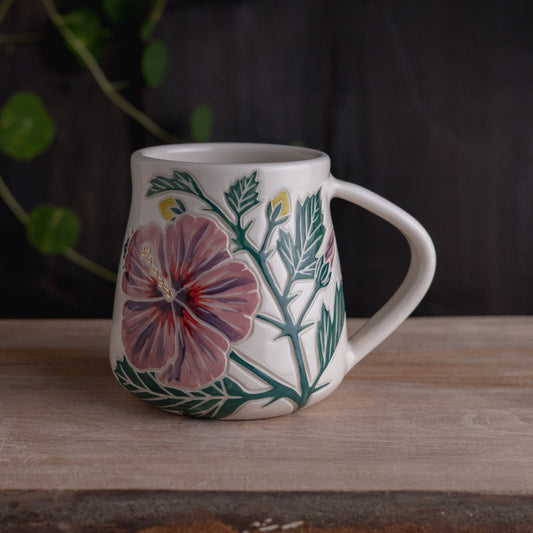 Hibiscus Wrap-Around Mug #1 [17oz]