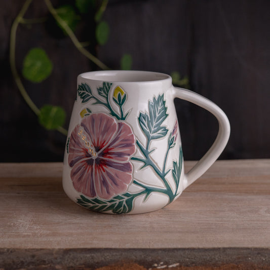 Hibiscus Wrap-Around Mug #2 [17oz]